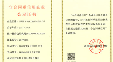 喜報（bào）丨熱烈祝賀17c.com環保榮獲“守合同重信用”企業榮譽稱號