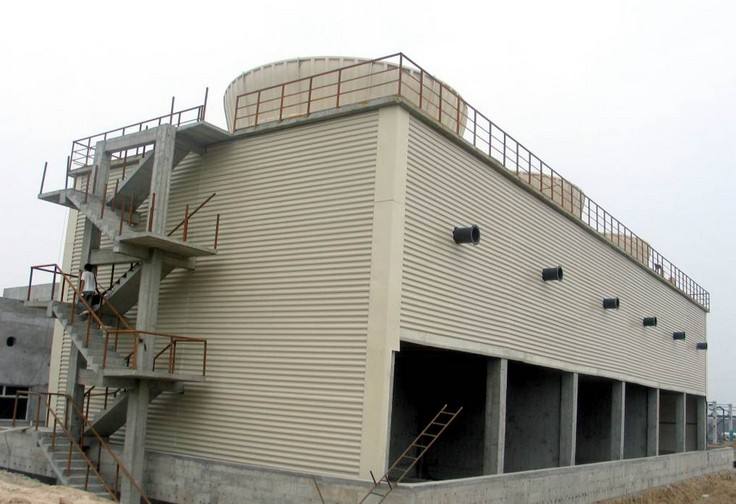 混凝土結構冷（lěng）卻塔施工現場圖